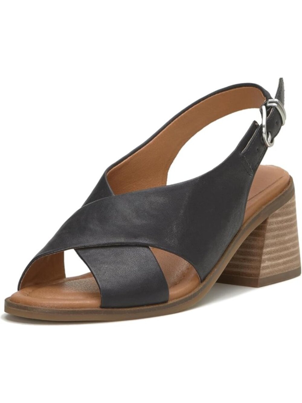 LUCKY BRAND Rhidlee Heeled Sandal Black NIB NWT 8